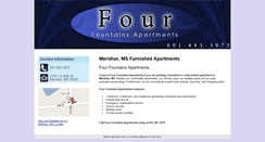 Desktop Screenshot of fourfountainsapartments.com